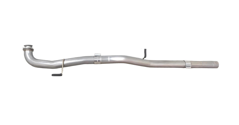 4-bolt exhaust flange OEM-style fitment on 4 inch stainless delete pipe