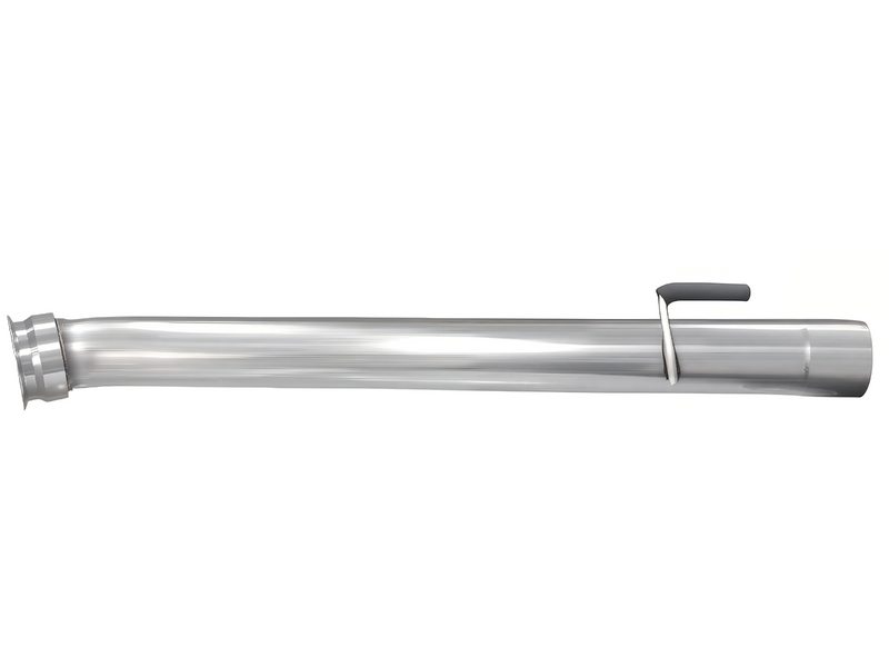 4-bolt exhaust flange on 4 inch stainless DPF delete pipe for Ram Cummins