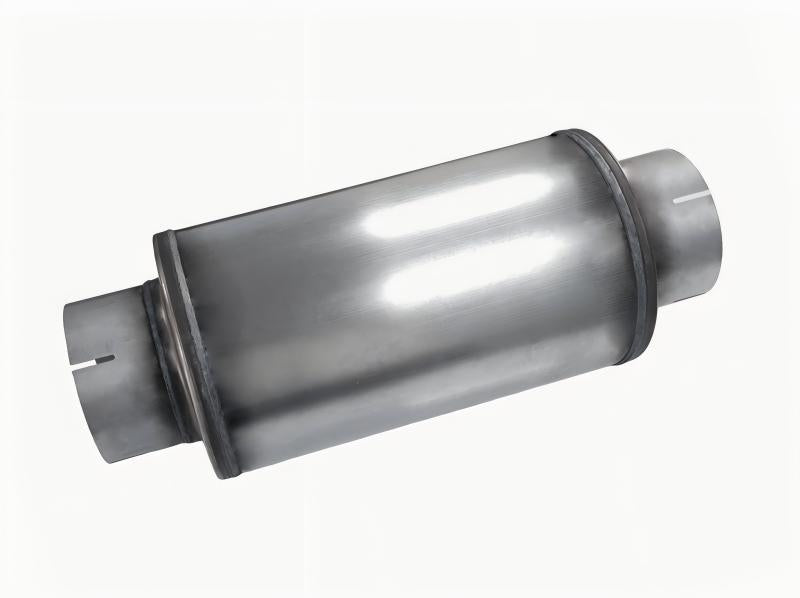 Cavusheo 5" Compact Diesel Muffler - 20" Overall L - detailed close-up view
