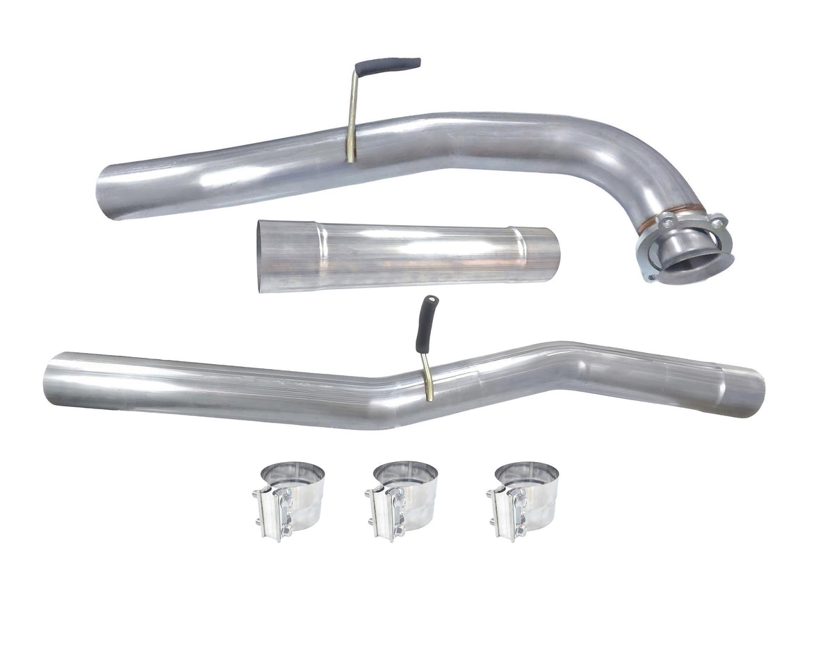 Cavusheo 4" DPF & CAT Delete Pipe for 2017-2025 Chevy GMC Duramax L5P - Off-Road Use Only
