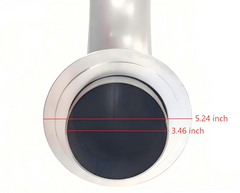 Cavusheo 3.5" Turbo Downpipe for 2017-2023 L5P Dur - detailed close-up view