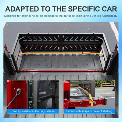 Cavusheo Truck Extender For 2015-2025 Ford F150 Tailgate Extender Bed Extension