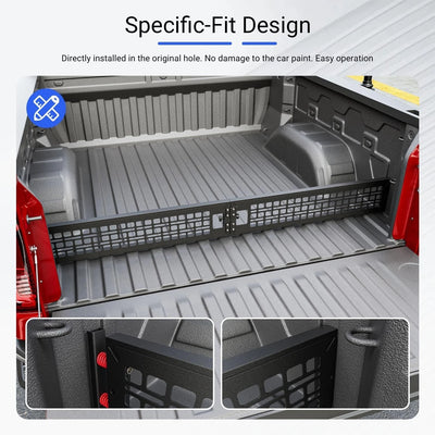 Lkonwee For 2019-2025 Chevy Silverado GMC Sierra 1500 Truck Bed Divider Cargo Manager