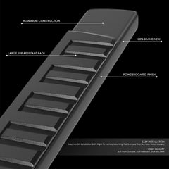 Cavusheo For 2007-2019 Chevy Silverado GMC Sierra Crew Cab Nerf Step Bar Running Boards